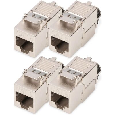 Digitus DN-93816-4 Földelt CAT 8.1 Keystone Modul - Hálózati Tartozék Digitus DN-93816-4 Földelt CAT 8.1 Keystone Modul - Hálózati Tartozék