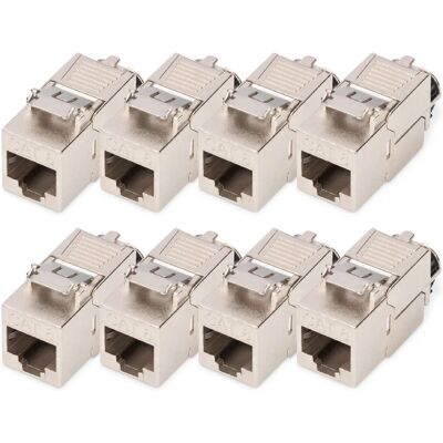 Digitus DN-93816-8 Keystone Module - Shielded, Toolless, Dust Cap - Network Accessory Digitus DN-93816-8 Keystone Module - Shielded, Toolless, Dust Cap - Network Accessory