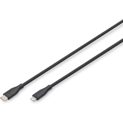Digitus AK-600110-005-S Lightning-kabel - USB 2.0, Svart, Flexibel Digitus AK-600110-005-S Lightning-kabel - USB 2.0, Svart, Flexibel