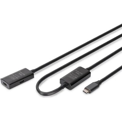 Przedłużacz USB Digitus - 10m - Czarny - USB 3.2 Gen 1 Przedłużacz USB Digitus - 10m - Czarny - USB 3.2 Gen 1