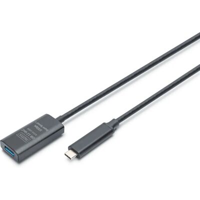 Kabel USB Digitus - Aktywne przedłużenie USB 3.2 Gen 2 5m - Czarny Kabel USB Digitus - Aktywne przedłużenie USB 3.2 Gen 2 5m - Czarny