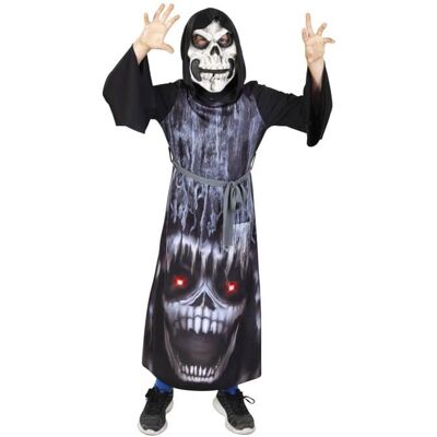 Dětský kostým Amscan - Smrtka s maskou XL 146cm - Kostým Dětský kostým Amscan - Smrtka s maskou XL 146cm - Kostým