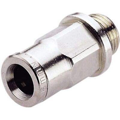 IMI NORGREN - Stiv Slangestik - 1/2" Gennemskæring - 8mm Rør - Kompakt, Korrosionsbeskyttet IMI NORGREN - Stiv Slangestik - 1/2" Gennemskæring - 8mm Rør - Kompakt, Korrosionsbeskyttet