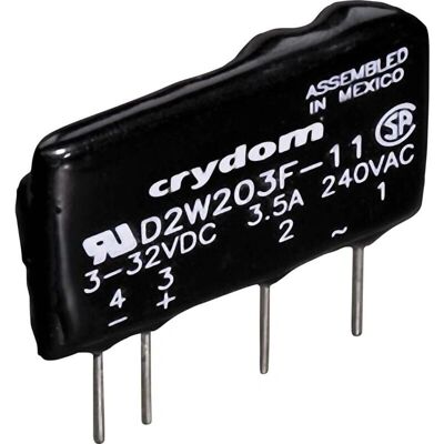Crydom D2W202F Solid State Relais - 2A, 3-32VDC, PCB montage Crydom D2W202F Solid State Relais - 2A, 3-32VDC, PCB montage
