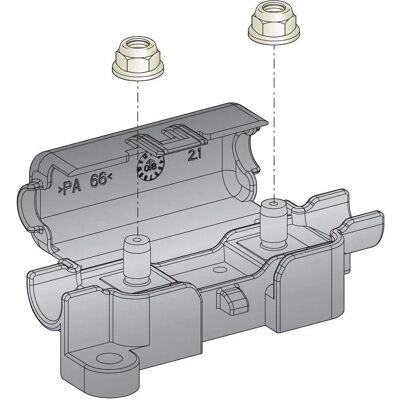 ESKA 1.003600 Sicherungshalter - Für Sicherungsleiste 150 A 32 V DC ESKA 1.003600 Sicherungshalter - Für Sicherungsleiste 150 A 32 V DC