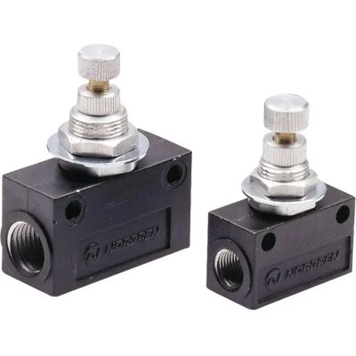 Norgren T1100C2800 Stroomregelaar - Bidirectioneel, G1/4, Compact Norgren T1100C2800 Stroomregelaar - Bidirectioneel, G1/4, Compact