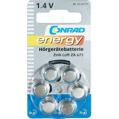 Pile Zinc-Air Conrad ZA675 - Batterie bouton pour appareils auditifs Pile Zinc-Air Conrad ZA675 - Batterie bouton pour appareils auditifs
