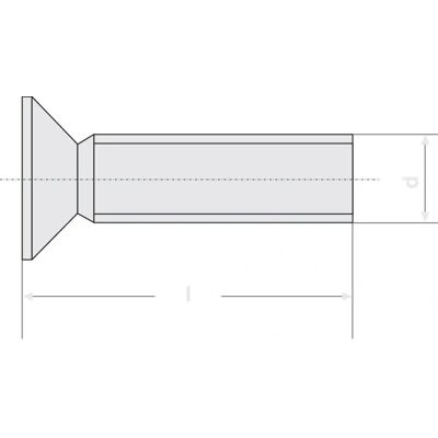 Toolcraft M2.5 Countersunk Screws - DIN 965 - 12mm - Steel Toolcraft M2.5 Countersunk Screws - DIN 965 - 12mm - Steel
