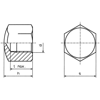 TOOLCRAFT M4 Écrou borgne hexagonal - 10 pièces TOOLCRAFT M4 Écrou borgne hexagonal - 10 pièces
