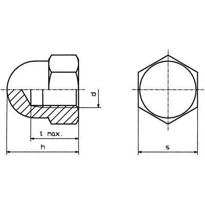 TOOLCRAFT M4 D1587-POLY Écrou borgne hexagonal - 10 pièces - Publicité TOOLCRAFT M4 D1587-POLY Écrou borgne hexagonal - 10 pièces - Publicité