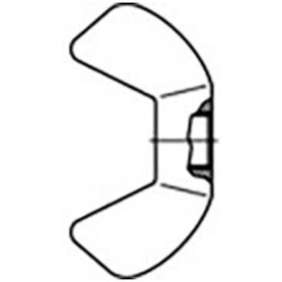 Toolcraft M8 Galvanised Steel Wing Nuts - Pack of 10 Toolcraft M8 Galvanised Steel Wing Nuts - Pack of 10