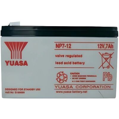 Yuasa NP7-12 12V 7Ah szelep szabályozott ólomakkumulátor Yuasa NP7-12 12V 7Ah szelep szabályozott ólomakkumulátor