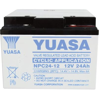 Yuasa NPC24-12 12V 24Ah AGM Versiegelte Bleibatterie - Batterie Yuasa NPC24-12 12V 24Ah AGM Versiegelte Bleibatterie - Batterie