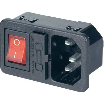 No Name 501638 IEC Anschluss - Schwarz - 2 Pole + PE No Name 501638 IEC Anschluss - Schwarz - 2 Pole + PE
