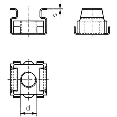 Toolcraft 521810 Gabbskorvar - M5 - Stål - Pack av 10 Toolcraft 521810 Gabbskorvar - M5 - Stål - Pack av 10
