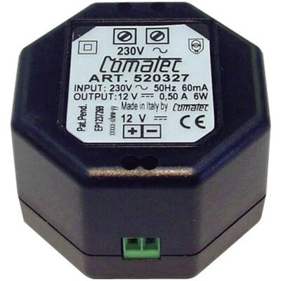 Comatec OT/0050.24/E Voeding - Compact, 24V/DC, 12W Comatec OT/0050.24/E Voeding - Compact, 24V/DC, 12W