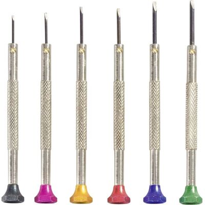 Toolcraft 12-piece Watchmaker screwdriver set - Blade widths: 0.8mm to 1.8mm Toolcraft 12-piece Watchmaker screwdriver set - Blade widths: 0.8mm to 1.8mm