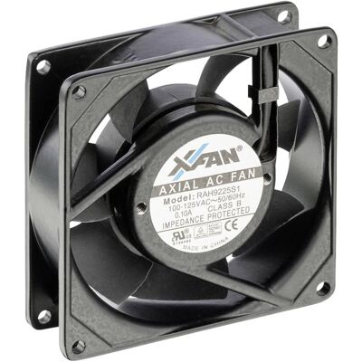 X-Fan RAH9225S1 Ventilator - 230 V/AC, 92mm, Metaal, Borstelvrij - Ascal X-Fan RAH9225S1 Ventilator - 230 V/AC, 92mm, Metaal, Borstelvrij - Ascal