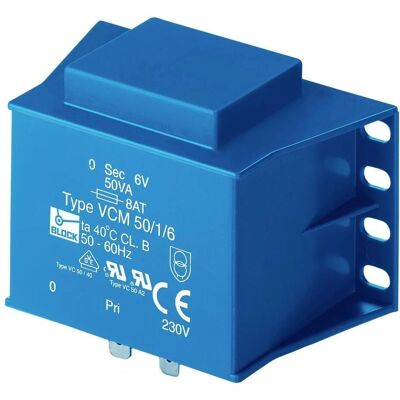 Transformador para PCB Block VCM 25/1/15 - 25VA 15V 1.66A Transformador para PCB Block VCM 25/1/15 - 25VA 15V 1.66A