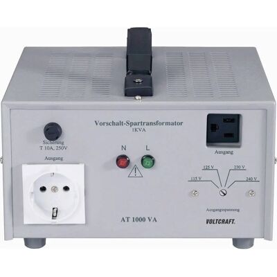 Voltcraft AT-1500 NV Transformator - 1500 W, Spannungswandler, EU/US Stecker Voltcraft AT-1500 NV Transformator - 1500 W, Spannungswandler, EU/US Stecker