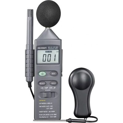 VOLTCRAFT DT 8820 Instrument de mesure environnementale multifonction - Température, Lumière, Son, Humidité VOLTCRAFT DT 8820 Instrument de mesure environnementale multifonction - Température, Lumière, Son, Humidité