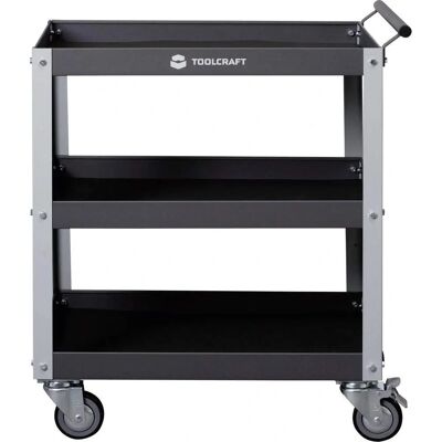 Toolcraft 88 70 92 Tool Trolley - Heavy-duty steel frame, 3 shelves, 684x470x820mm Toolcraft 88 70 92 Tool Trolley - Heavy-duty steel frame, 3 shelves, 684x470x820mm