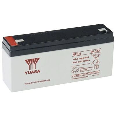 Batteria UPS Yuasa NP3-6 - Piombo sigillato 6V Batteria UPS Yuasa NP3-6 - Piombo sigillato 6V
