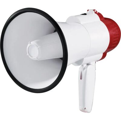 SpeaKa Professional XB-7S Megaphone 15W Rouge/Blanc - Publicité SpeaKa Professional XB-7S Megaphone 15W Rouge/Blanc - Publicité
