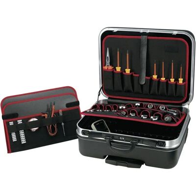 Toolcraft 821400 Robuste Werkzeugkoffer mit Rädern - Tragbarer Aufbewahrungsbehälter Toolcraft 821400 Robuste Werkzeugkoffer mit Rädern - Tragbarer Aufbewahrungsbehälter