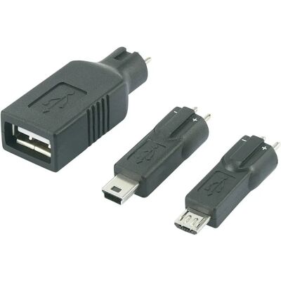Voltcraft Adapter mit USB, Mini USB, Micro USB - Adapter Voltcraft Adapter mit USB, Mini USB, Micro USB - Adapter