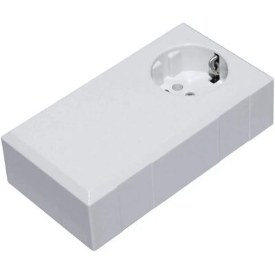 Tru Components ESO 1250 E - Caja con enchufe - Gris claro Tru Components ESO 1250 E - Caja con enchufe - Gris claro