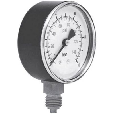 ICH Manometer 301.40.-1 - Messing, 40mm, -1 bis 0 bar ICH Manometer 301.40.-1 - Messing, 40mm, -1 bis 0 bar
