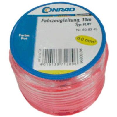 Conrad Components 606345 Rødt Køretøjsledning - Kabel til bil Conrad Components 606345 Rødt Køretøjsledning - Kabel til bil