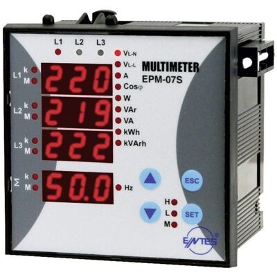 Entes EPM-07S-96 Mikroprozessor-Netzwerkanalysator - Messung elektrischer Netzparameter Entes EPM-07S-96 Mikroprozessor-Netzwerkanalysator - Messung elektrischer Netzparameter