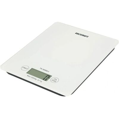 Voltcraft TS-5000/1 Postal Scales - 5kg, LCD, Tare, White Voltcraft TS-5000/1 Postal Scales - 5kg, LCD, Tare, White