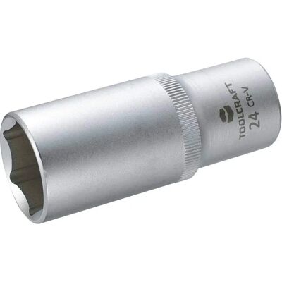Toolcraft 816187 Chiave a bussola lunga 24mm - Tipo di presa Toolcraft 816187 Chiave a bussola lunga 24mm - Tipo di presa