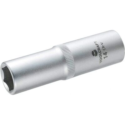 Toolcraft 816177 Inserto a bussola - 14mm, 77mm, Cromo Toolcraft 816177 Inserto a bussola - 14mm, 77mm, Cromo