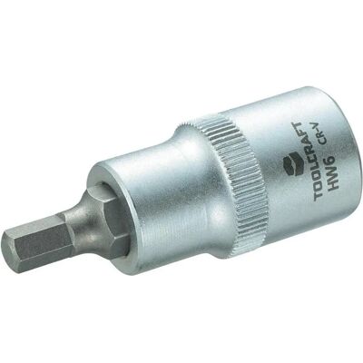 TOOLCRAFT 816156 Hex Socket Insert - Impact-Resistant 6mm, 55mm TOOLCRAFT 816156 Hex Socket Insert - Impact-Resistant 6mm, 55mm