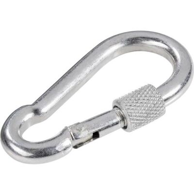 TOOLCRAFT 486760 Moschettone con chiusura a vite - Snap hook TOOLCRAFT 486760 Moschettone con chiusura a vite - Snap hook