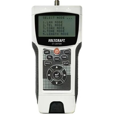 Testeur de câbles VOLTCRAFT CT-20TDR - Multi-système, 5 modes, jusqu'à 350m - Publicité Testeur de câbles VOLTCRAFT CT-20TDR - Multi-système, 5 modes, jusqu'à 350m - Publicité