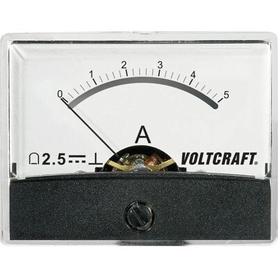 VOLTCRAFT AM-60X46/5A/DC Indicateur analogique DC - 5 A, Blanc/Noir, Montage dans trou de 38mm - Publicité VOLTCRAFT AM-60X46/5A/DC Indicateur analogique DC - 5 A, Blanc/Noir, Montage dans trou de 38mm - Publicité