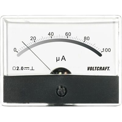 Voltcraft AM-86X65/100μA Analogue Panel Meter - DC 100 μA Voltcraft AM-86X65/100μA Analogue Panel Meter - DC 100 μA