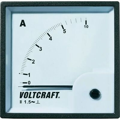 Voltcraft AM-72X72/5A Mètre Analogique pour Panneau - Instrument de Mesure - Publicité Voltcraft AM-72X72/5A Mètre Analogique pour Panneau - Instrument de Mesure - Publicité