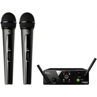 Sistema microfono wireless AKG WMS40MiniDual - Microfono Sistema microfono wireless AKG WMS40MiniDual - Microfono