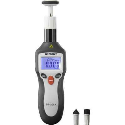 Lazer-tachograaf VOLTCRAFT DT-30LK - 2-200000 RPM, Contact & Laser Lazer-tachograaf VOLTCRAFT DT-30LK - 2-200000 RPM, Contact & Laser