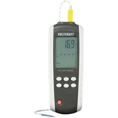 Thermomètre numérique VOLTCRAFT PL-125-T2 2 canaux -200°C à +1372°C, sonde K, J - Publicité Thermomètre numérique VOLTCRAFT PL-125-T2 2 canaux -200°C à +1372°C, sonde K, J - Publicité
