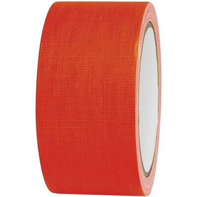 Toolcraft Neon Textielband 25m x 50mm - Neon Oranje Toolcraft Neon Textielband 25m x 50mm - Neon Oranje