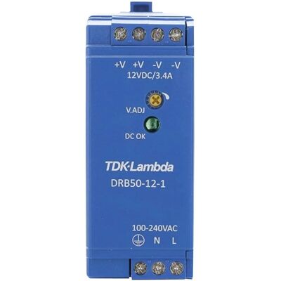 Fuente de alimentación DIN Rail TDK-Lambda DRB-50-12-1 - 12V 4.2A Fuente de alimentación DIN Rail TDK-Lambda DRB-50-12-1 - 12V 4.2A