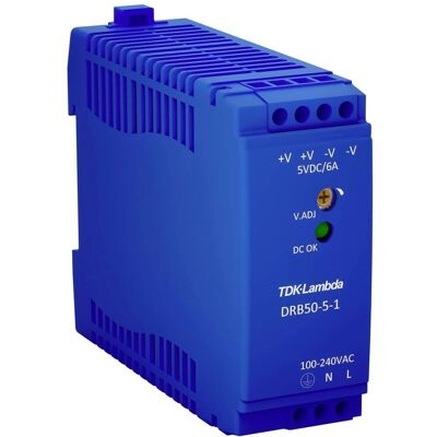 Alimentation TDK-Lambda DRB-50-24-1 - 24V 2.1A DIN - Publicité Alimentation TDK-Lambda DRB-50-24-1 - 24V 2.1A DIN - Publicité