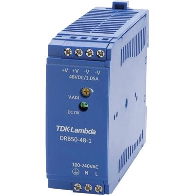 TDK-Lambda DRB-50-48-1 DIN-Schienen-Netzteil - 48V/DC 1.05A TDK-Lambda DRB-50-48-1 DIN-Schienen-Netzteil - 48V/DC 1.05A